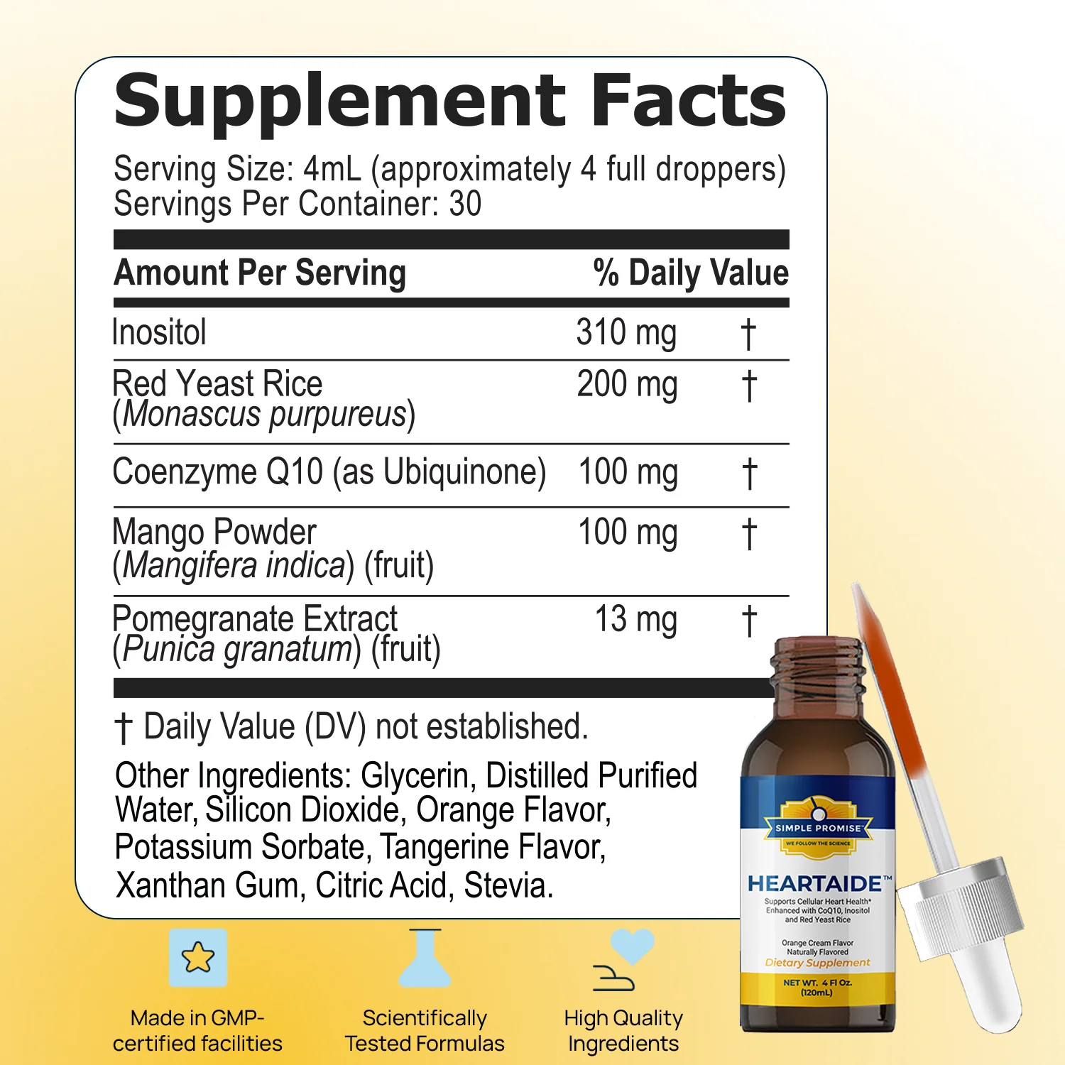 HeartAide Supplement Facts