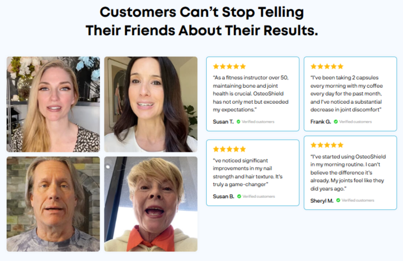 OsteoShield Customer Reviews