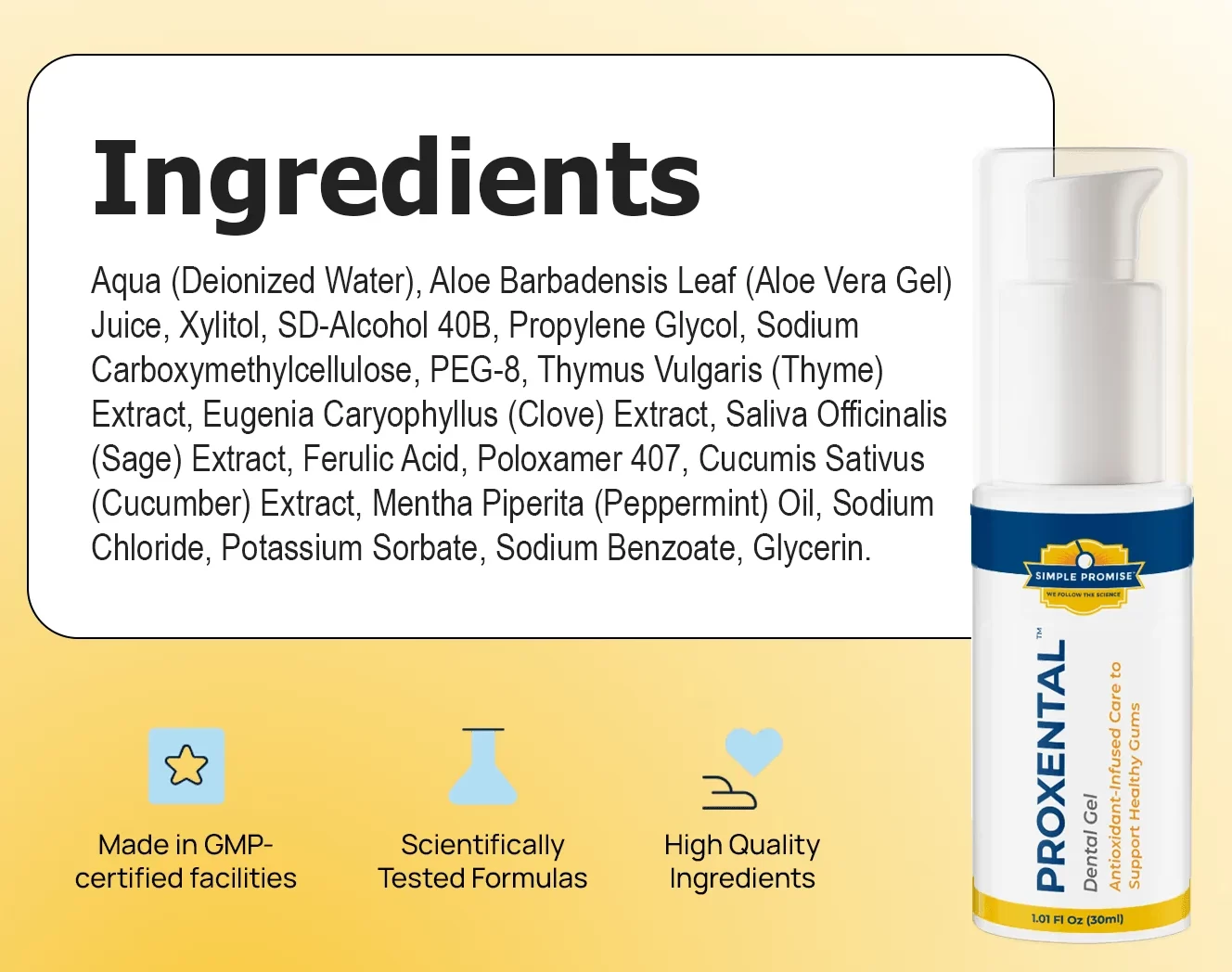 ProXental Ingredients